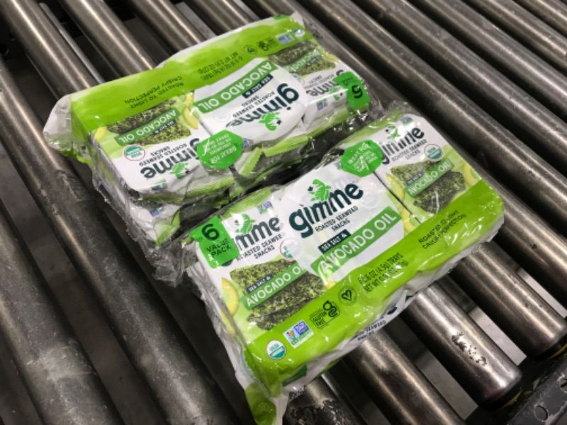 Photo 2 of 2 PACK, Gimme Salt Avocado Seaweed Snacks - Case of 8, BEST BY 30 JUL 2024