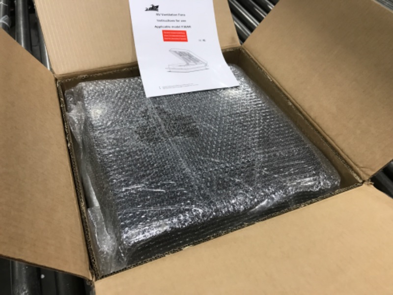 Photo 1 of 2012 Air Max 14" Vent RV Roof Vent Reversible Exhuast Fan, Ultra Low Sound RV Air Ventilation Ceiling Fan 12V Remote with Rain Sensor