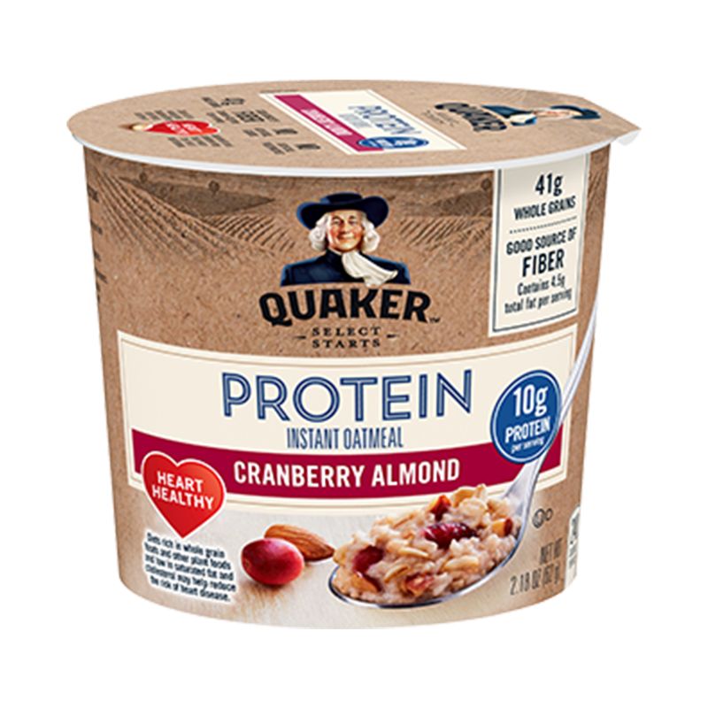 Photo 1 of  Quaker Select Starts New Cranberry Almond Protein Instant, 2.18 Oz., 12 Count, BEST BY 13 AUG 2024