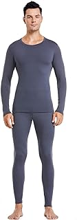 Photo 1 of Thermal Underwear for Men, Long Johns Fleece Lined Thermals Top Bottom Set Base Layer for Cold Weather size XL