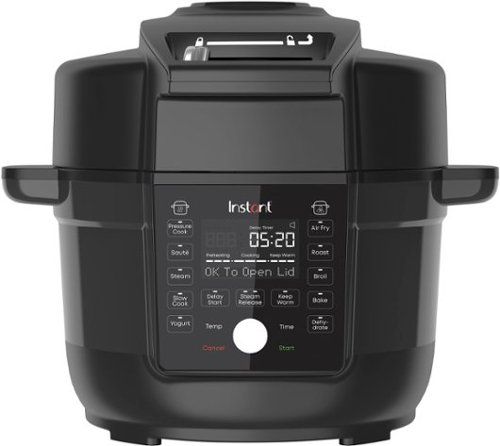 Photo 1 of 6.5 Qt. Duo Crisp Black Electric Pressure Cooker and Air-Fryer with Ultimate Lid
