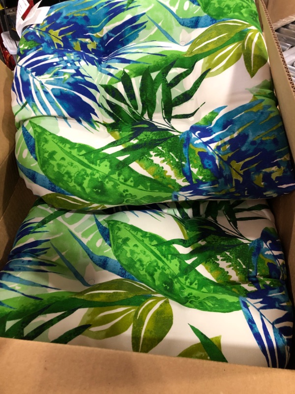 Photo 1 of 2 PACK OF SEAT CUSHIONS FLORAL DESIGN 
