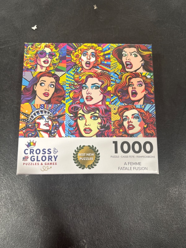 Photo 1 of cross & glossory 1000 piece puzzle 