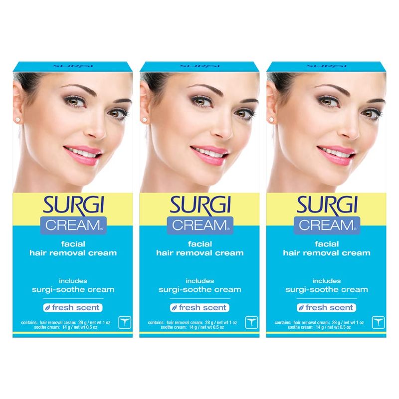 Photo 1 of Surgi-cream Hair Remover For Face, 1-Ounce Tubes (Pack of 3)
