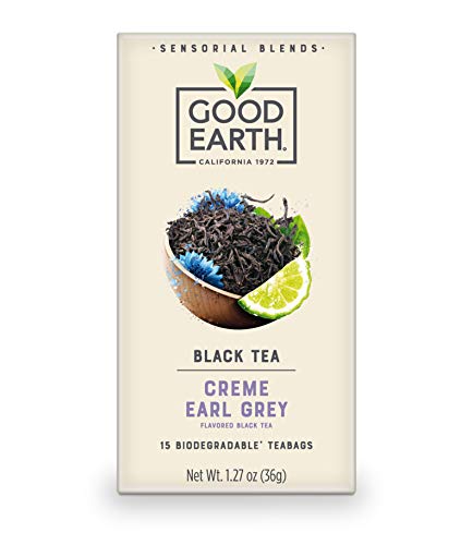 Photo 1 of EXP 11/15/2024 Good Earth Sensorial Blends Crème Earl Grey Black Tea 15 Count Tea Bags (1BOX)

