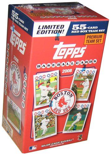 Photo 1 of 2008 Topps Baseball Team Gift Box Set - Boston Red Sox - Premium Baseball Cards Team Set (55 Card Team Set)
