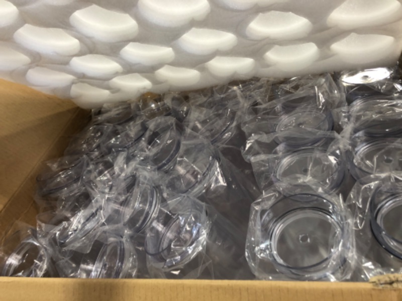 Photo 1 of 24CT TUMBLER CLEAR CUPS,LIDS