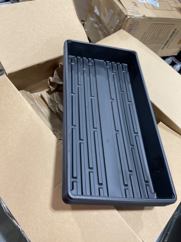 Photo 3 of 10 Plant Growing Trays (No Drain Holes) - 20" x 10" - Perfect Garden Seed Starter Grow Trays: for Seedlings, Indoor Gardening, Growing Microgreens, Wheatgrass & More - Soil or Hydroponic