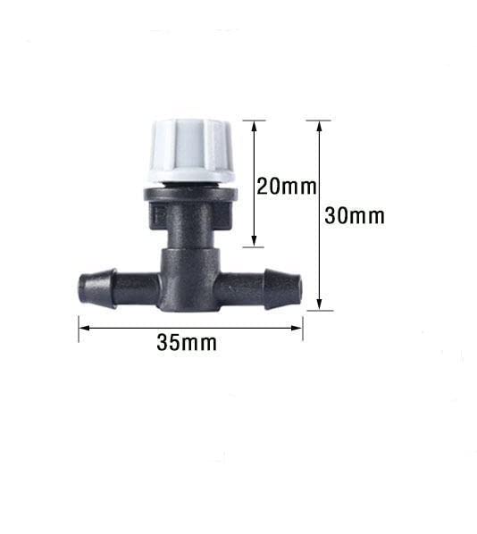 Photo 1 of La Farah 50pcs Micro Spray Irrigation Drippers,Three-Way Integrated Atomizing Nozzle, Patio Cooling Garden Greenhouse Drip Irrigation System Kit Parts Emitters for 1/4" Irrigation Tubing