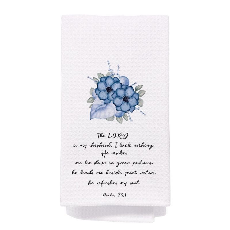 Photo 1 of Christian Gifts for Women, Psalm 23:1 The Lord is My Shepherd I Lack Nothing, Kitchen Towels and Dishcloths,Religious Gifts for Women, Farmhouse Kitchen Towels, Housewarming Gifts
