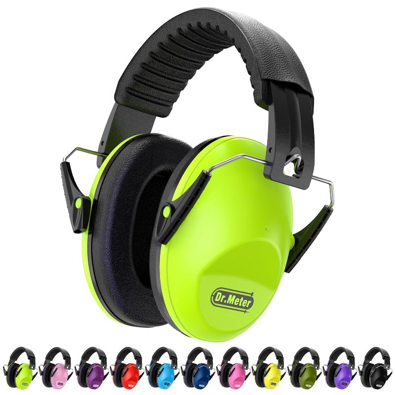 Photo 1 of Dr.meter Ear Muffs for Noise Reduction: 27.4SNR Noise Cancelling Headphones for Kids with Adjustable Head Band, EM100 Hearing Protection Earmuffs for Football Game, Concerts, Air Shows, Fireworks
