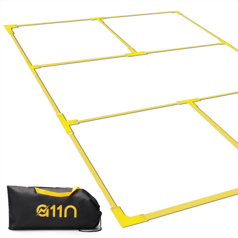 Photo 1 of A11N Pickleball Court Marking Kit - Temporary Pickleball Boundary Lines in Standard Court Dimensions, No Measurement Required YELLOW