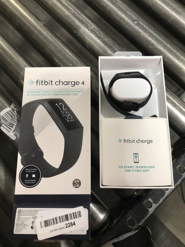 Photo 2 of  Fitbit Charge 4 Fitness and Activity Tracker with Built-in GPS, Heart Rate, Sleep & Swim Tracking, Black/Black, One Size (S &L Bands Included) 