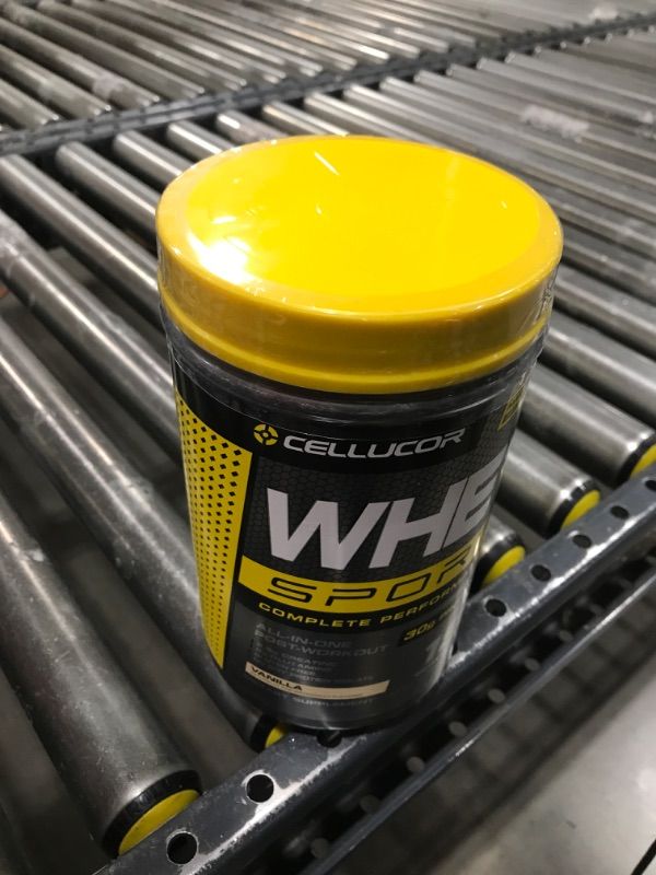 Photo 2 of Cellucor Whey Sport Protein Powder Vanilla | Post Workout Recovery Drink with Whey Protein Isolate, Creatine & Glutamine | 18 Servings Vanilla 18 Servings (Pack of 1), BEST BY 08 2024