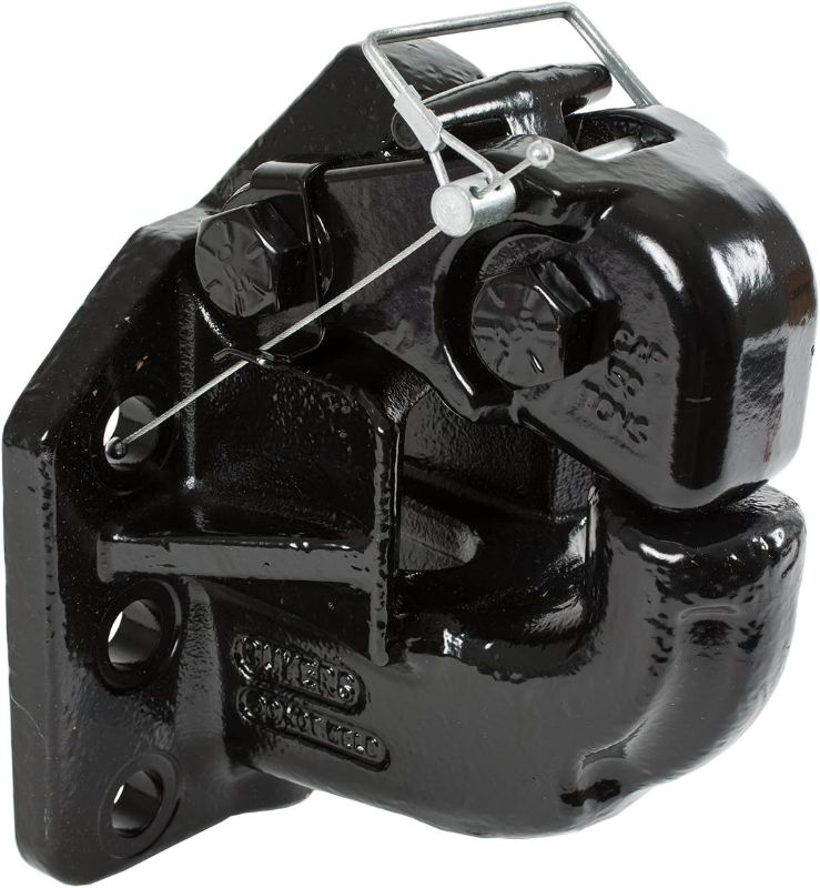 Photo 1 of Buyers Products PH50 50 Ton Capacity 6-Hole Mount Air Compensated Pintle Hook, Black
