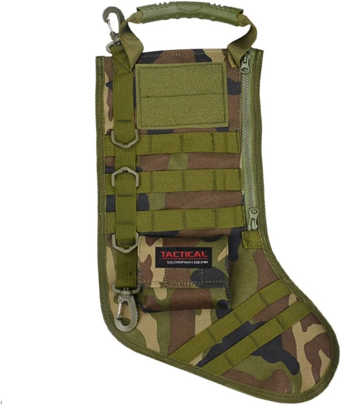 Photo 1 of Tactical Scorpion Gear MOLLE Christmas Stocking Decoration US Camouflage - Color Choices
