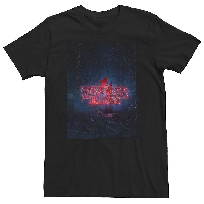 Photo 1 of  Big & Tall Netflix Stranger Things 4 Logo Poster Tee, Men's, Size: 4XLT, Black 