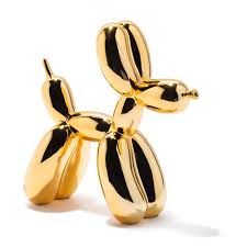 Photo 1 of Metallic Gold Dog Balloon Weight - 1 Pc. | Eye-Catching Decor Accessory, Perfect for Puppy Themed Parties & Events