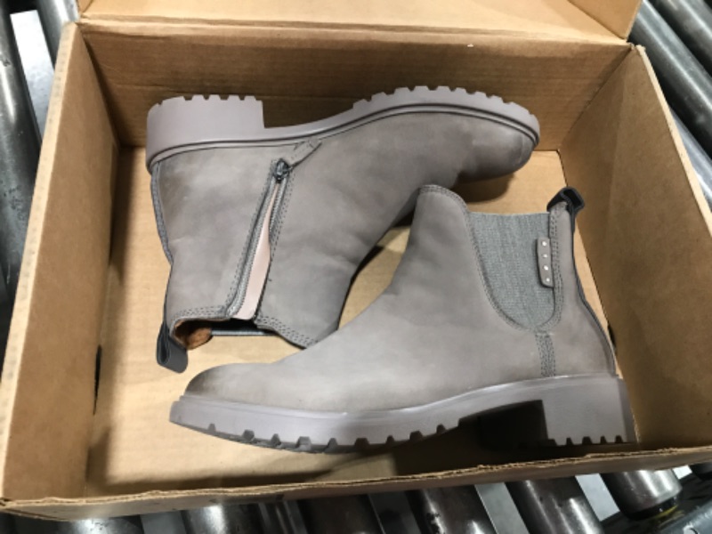 Photo 1 of WOMENS COBB HILL ZIP UP LOW BOOTS, GREY, SIZE 10 