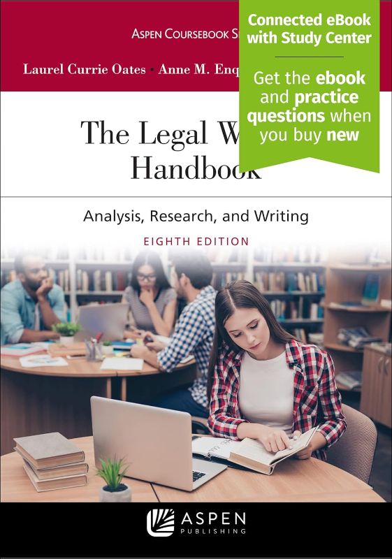 Photo 1 of The Legal Writing Handbook: Analysis, Research, and Writing [Connected eBook with Study Center] (Aspen Coursebook) 8th Edition
