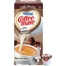 Photo 1 of  Coffee-Mate Cafe Mocha Single Serve Liquid Creamer .375 Oz. Cup, PK200 BEST BY JUL 2024