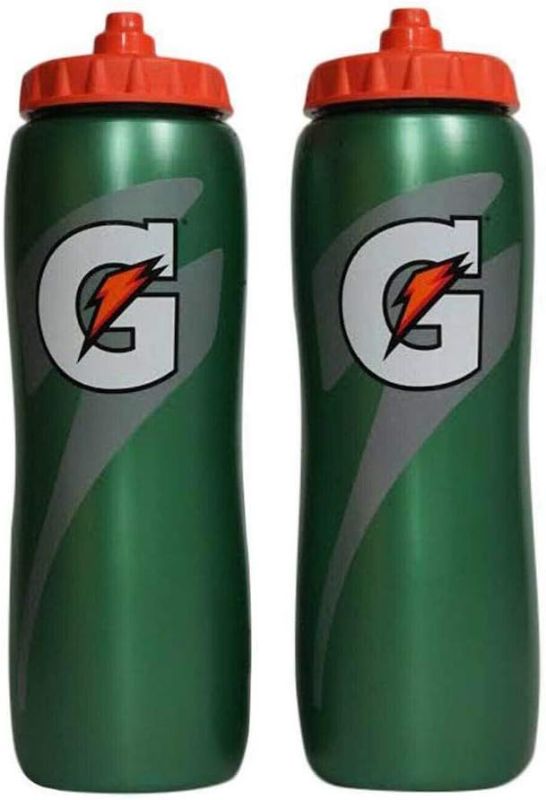 Photo 1 of Gatorade 32 Oz Squeeze Water Sports Bottle - Pack of 2 - New Easy Grip Design
