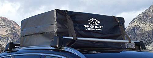 Photo 1 of Covercraft Car Top Bag Travel Storage Waterproof Roof Top Cargo Carrier BLK (Wolf
