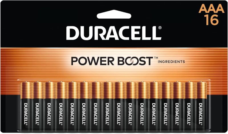 Photo 1 of 2pk of Duracell Coppertop AAA Batteries with Power Boost Ingredients, 16 Count Pack Triple A Battery with Long-lasting Power, Alkaline AAA Battery for Household and Office Devices
