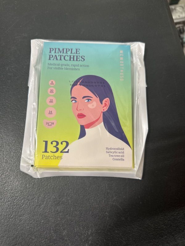 Photo 1 of Acne Patches Pimple Patches, 5 Sizes 132 Patches for Large Zit Breakouts, Acne Patches for Face, Chin, or Body, Acne Spot Treatment with Tea Tree, Hydrocolloid Bandages for Acne Skin 44 Count (Pack of 3) EXP 7/1/2026
