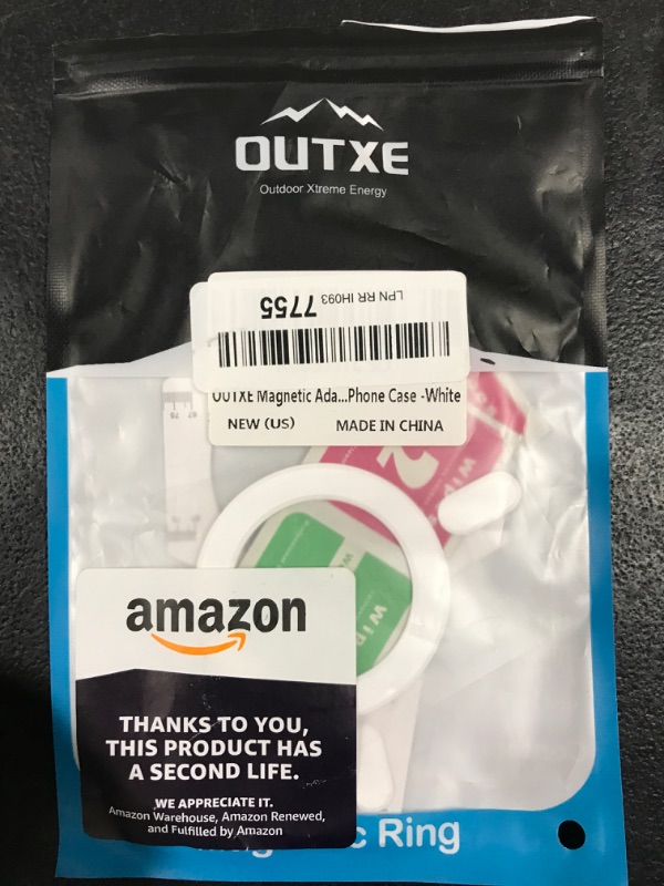 Photo 2 of OUTXE Magnetic Ring Sticker, 2pack Universal Magnet Adapter Compatible with Magsafe Accessories, iPhone 15/14/13/12 Mini Plus Pro Max, Android Galaxy S23/S22/S21 Ultra, Pixel 7/6/5 and Cell Phone Case White