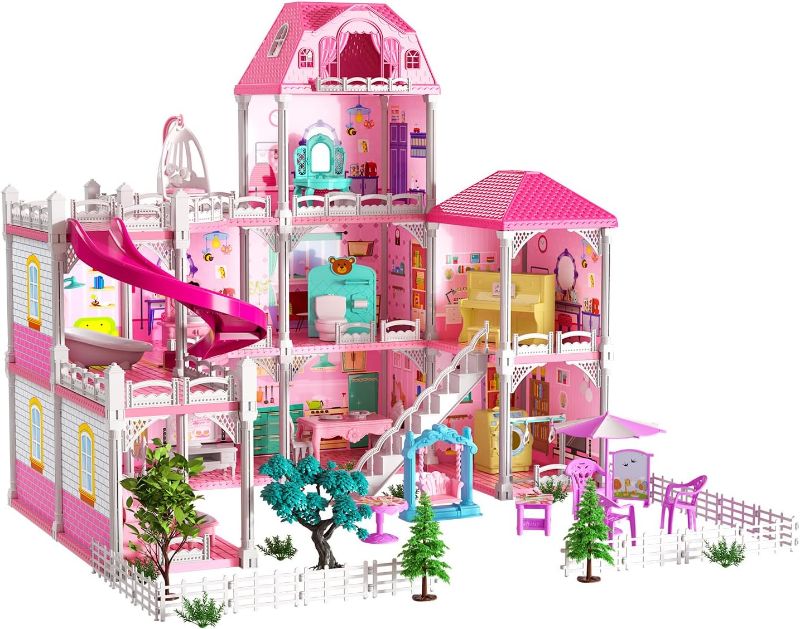 Photo 1 of Lucky Doug Building Toys for 3 4 5 6 7 8 Years Old Girls Toddlers Kids, 348 PCS DIY Girls Toys with 10 Room and Courtyard, Pretend Play Building Toys for Girls Kids