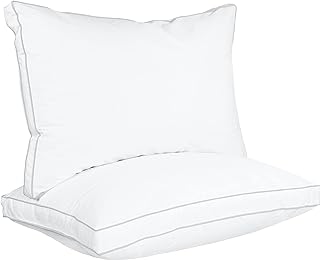 Photo 1 of Utopia Bedding Bed Pillows for Sleeping Standard Size (White), Set of 2, Cooling Hotel Quality, Gusseted Pillow for Back, Stomach or Side Sleepers White Standard (Pack of 2)