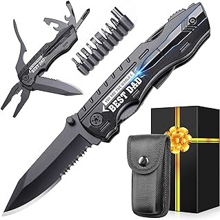 Photo 1 of Fathers Day Gift from Daughter Son Kids - YOU ARE THE WORLD’S BEST DAD Multitool Folding Knife,Cool Gadget for Dad,Gifts Idea for Dad,Best Dad Gifts,Dad Birthday Christmas Gifts,Gifts for Dad Husband.