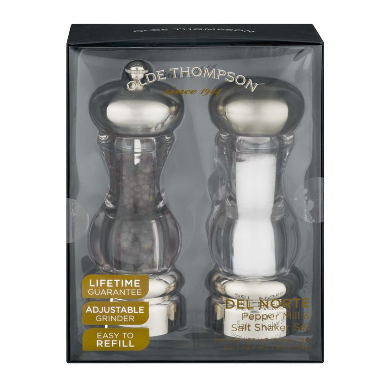 Photo 1 of Old Thompson Del Norte Acrylic Salt and Pepper Mill Set
