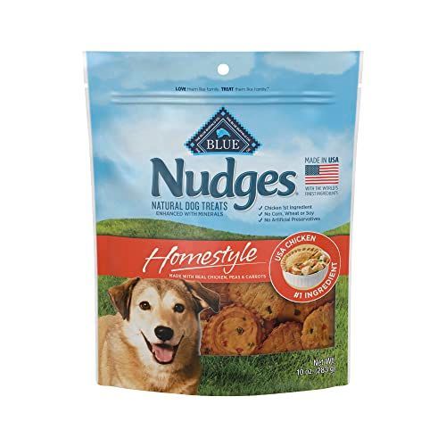 Photo 1 of Blue Buffalo Nudges Homestyle Natural Dog Treats, Chicken, 10oz Bag Chicken 10 Ounce (Pack of 1)