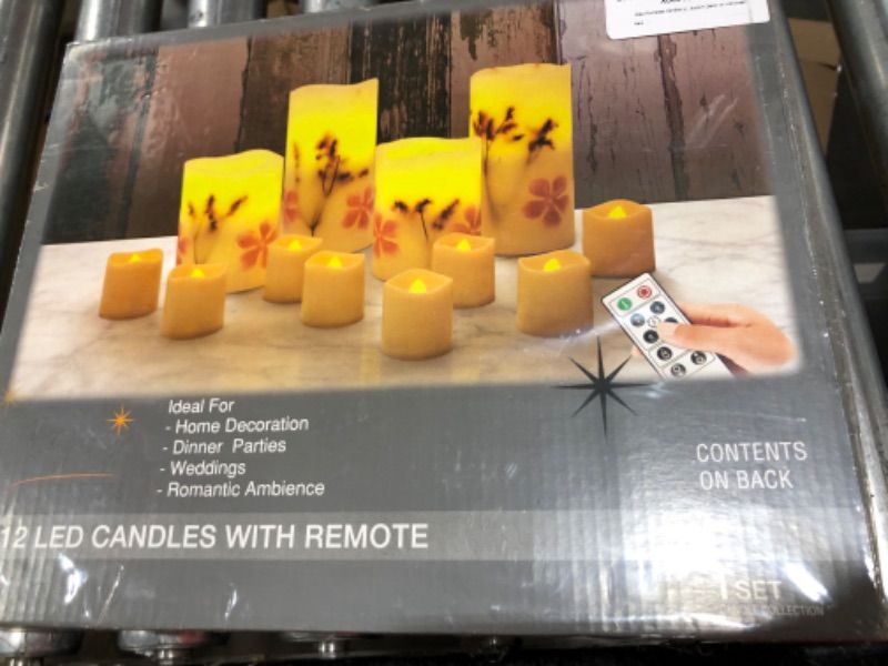 Photo 1 of 12 SET LED CANDLES  WITH REMOTE
