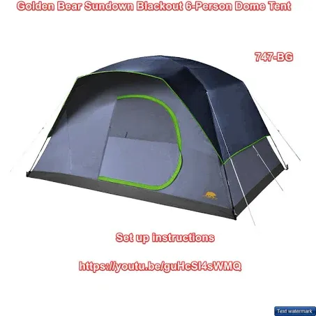 Photo 1 of sundown 10 x 8 black out tent