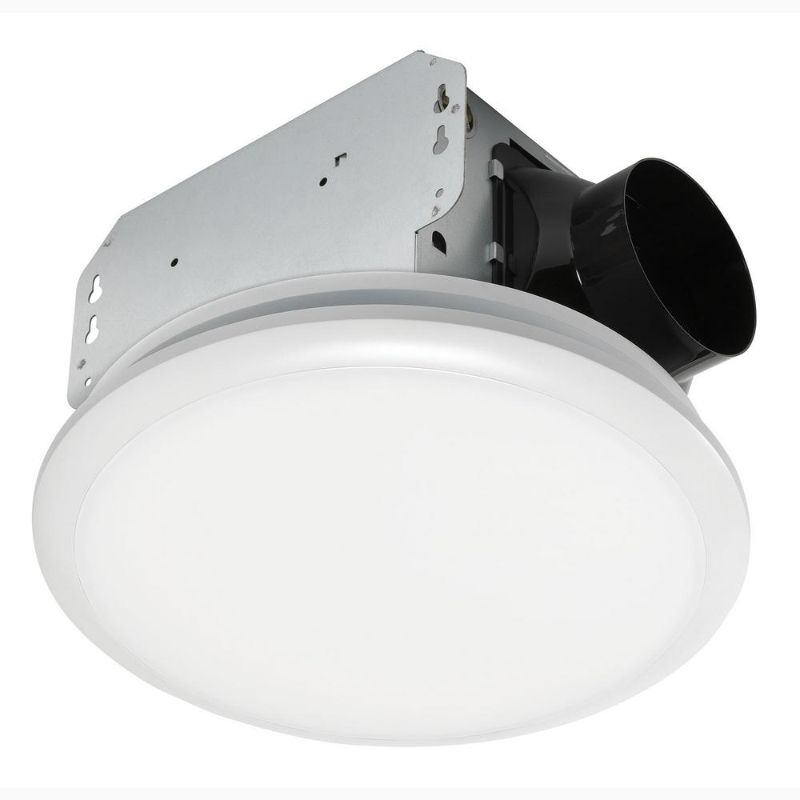 Photo 1 of 7141-110 120V 16W 110 CFM 2.2 Sones Light & Fit Ceiling Mount Bathroom Exhaust Round Fan with LED Light
