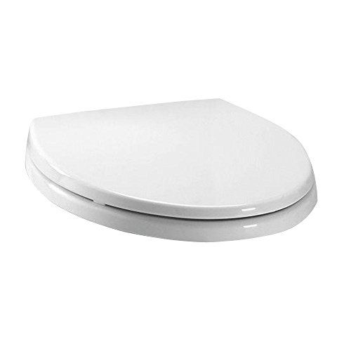 Photo 1 of SoftClose Elongated Closed Front Toilet Seat in Cotton White
