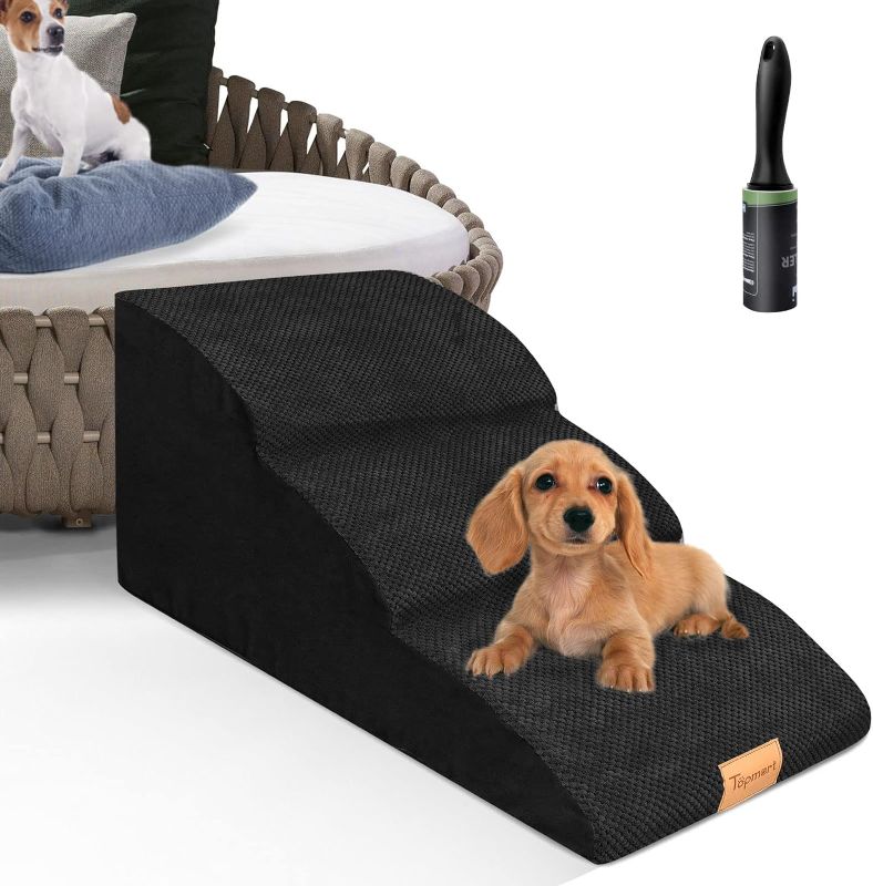 Photo 1 of Topmart High Density Extended Foam Dog Ramp&Steps 3 Tiers,15.7" High,Non-Slip Dog Stairs with Waterproof Cover,Soft Foam Dog Ladder,Best for Dogs Injured,Older Cats,Pets with Joint Pain
