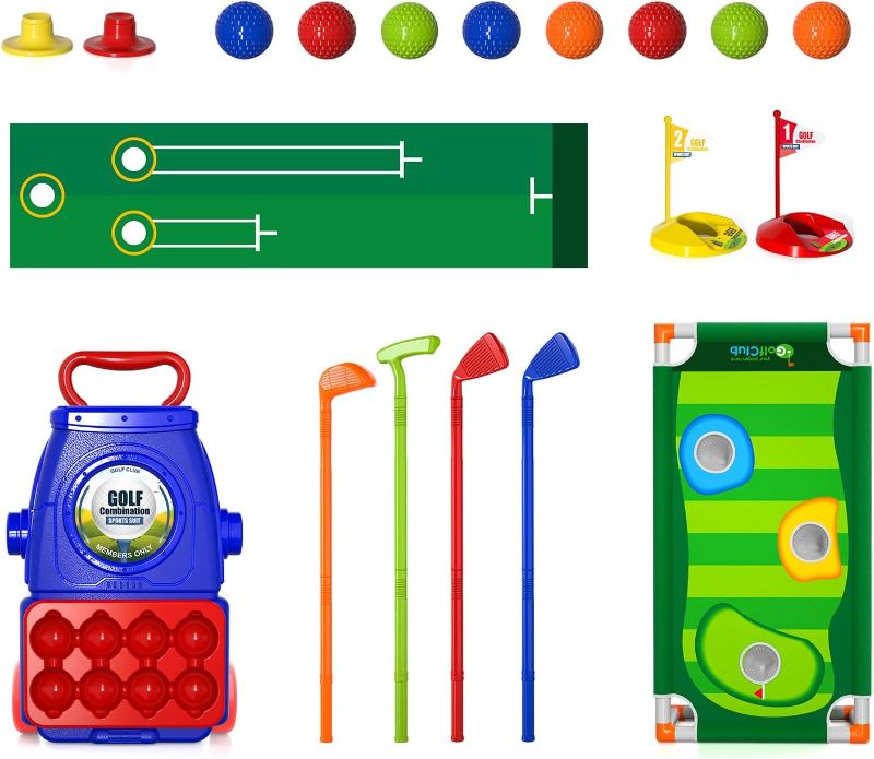 Photo 1 of Bennol Upgraded Kids Toddler Golf Set, Indoor Outdoor Outside Golf Toys Gifts for 3 4 5 Year Old Boys, 3 4 5 Year Old Boys Toys Birthday Gifts Ideas, Outdoor Golf Set Toys Game for Kids Boys 