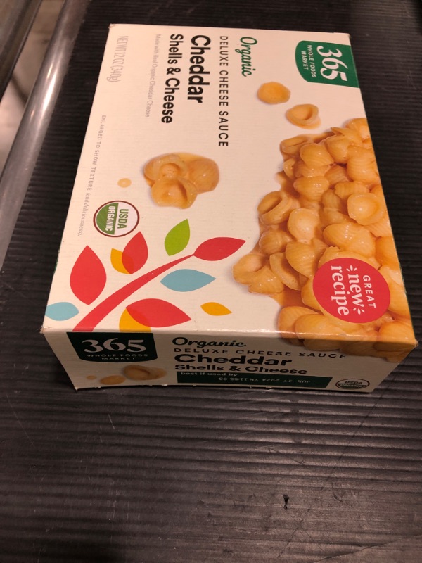 Photo 1 of 365 by Whole Foods Market, Organic Deluxe Cheddar Shells and Cheese, 12 Ounce (Pack of 1)
