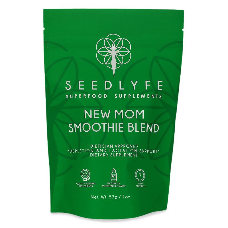 Photo 1 of Seedlyfe Lactation Support Smoothie Mix Brewers Yeast Collagen Superfoods - Postnatal Supplement 30 Servings 8.64 Ounce (Pack of 1) BEST BY 10/2024
