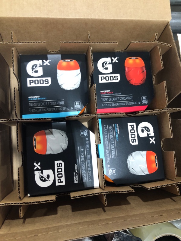 Photo 1 of GATORADE PODS 4 FLAVORS BEST BY 6/14/24