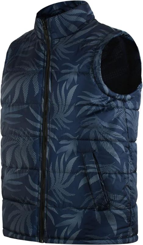 Photo 1 of Mens Spring Fall Vest Puffer Lightweight Stand Collar Quilted Sleeveless Jackets
