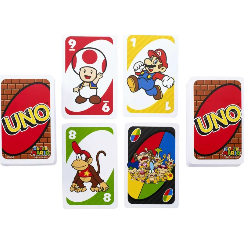 Photo 1 of UNO Super Mario Card Game for Kids & Family, 2-10 Players, Ages 7 Years & Older
