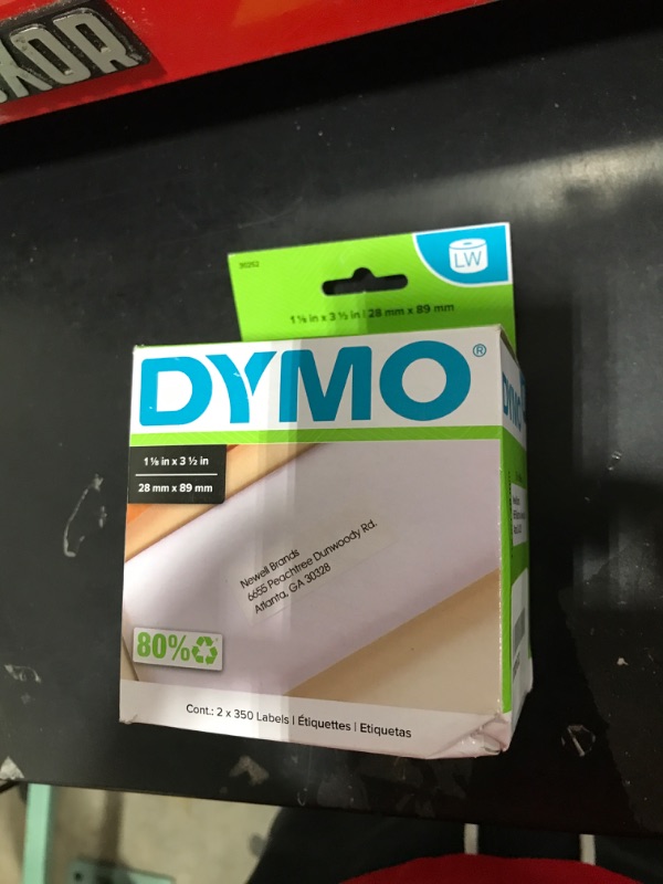 Photo 2 of DYMO Standard D1 45010 Labeling Tape (Black Print on Clear Tape, 1/2'' W x 23' L, 1 Cartridge), DYMO Authentic Black on Clear 1/2"