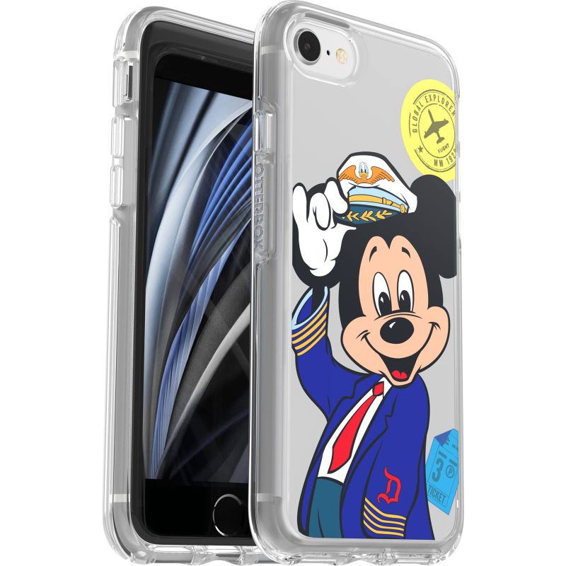 Photo 1 of OtterBox Disney Mickey Mouse One : Walt’s Plane - Pilot Mickey Mouse Symmetry Series for iPhone SE (3rd and 2nd gen) and iPhone 8/7 2 PACK