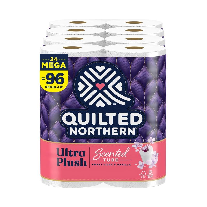 Photo 1 of Quilted Northern Ultra Plush Toilet Paper with Sweet Lilac & Vanilla Scented ...
