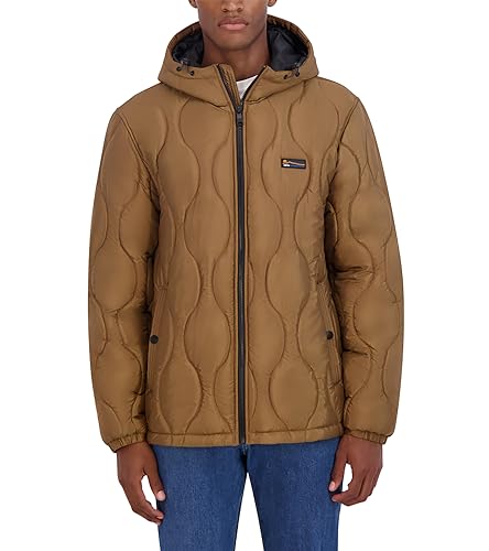 Photo 1 of HFX Men's Onion Quilt Water Resistant Jacket, Camel

